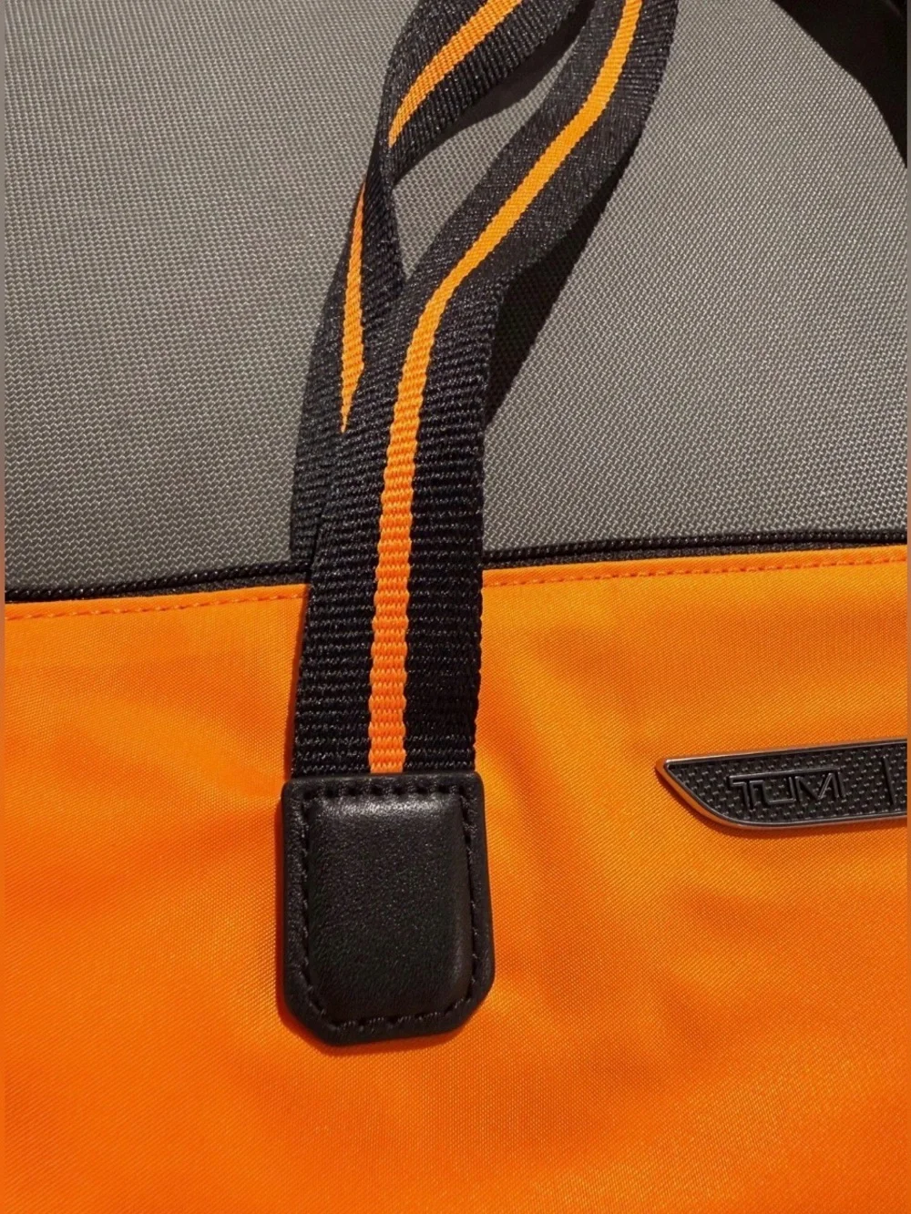 NEW Tumi McLaren 23.0” JUST IN CASE Racing Helmet Logo TOTE BAG - PAPAYA ORANGE
